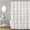 Lush Decor Lush Décor 19211 Ruffle Tenda da Doccia White