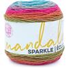 Lion Brand Yarn, 94 acrilico/6% poliestere metallizzato, multicolore (Astrid), taglia unica