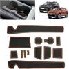 BSTW per Dacia Duster III 2024-2026 Tappetini Antiscivolo per Dacia Duster Essential Expression Journey Extreme Tappetini in Gomma per Console Centrale, Porta Bicchieri, Scanalatura Porta (Arancione)