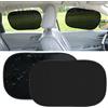 Veloray 2 Pezzi Parasole Auto Bambini Tendine, Tendine Parasole Auto Universali, Parasole Auto Finestrini Laterali Parabrezza per auto, Parasole Auto Bambini Protezione Dai Raggi UV, 50x30cm Nero