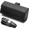 AIFUDA Scatola organizer per occhiali e porta occhiali Clip per parasole per auto, custodia per occhiali da sole in pelle, supporto per occhiali con clip per biglietto adatto a tutti i modelli di auto