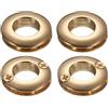 QUARKZMAN Anelli a Vite in Lega di Zinco Occhielli 10,6 mm Oro Chiaro 4Pz | Anelli a Vite in Metallo, per Occhielli per Maniglia a Anello per Tende Borsa Connettore Accessori Borsa