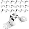 Caianwin Caianwin - 20 fascette stringitubo da 20 mm, in acciaio inossidabile 304, per installazione di tubi a gas, Qater o tubi flessibili