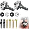Chingcoo Set di adattatori per smerigliatrice angolare da 10 pezzi - Conversion Rod Connecting Kit per trapano, smerigliatrice angolare Set di bielle con chiave a penna, adattatore Flex e set di collegamento