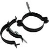 Nova italf staffa fascetta a muro nera con tassello per tubo nero pellet scarico fumi (D 80 PZ 2)