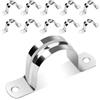 Caianwin - 10 fascette stringitubo da 40 mm, in acciaio inossidabile 304, per installazione di tubi a gas, Qater o tubi flessibili