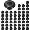 M METERXITY 50-Pack Passacavi In Gomma Per Ringhiera, Foro Di 8mm Anello A Occhiello 6mm ID Guarnizione Per Cablaggio, Cavo, Automotive, Passacavi Auto [Nero]