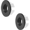 Anello Copri-troppopieno Per Lavabo, Diametro 30 Mm, In Plastica E Ottone, Colore Argento