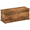 EasyComfort Panca Contenitore Capacità 120 kg per Camera da Letto e Ingresso, in Legno, 100x40x40 cm, Marrone