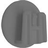 4R Quattroerre.it 1753 Clip per Telepedaggio Sistema di Fissaggio Removibile, Round, 3 cm, Grigio