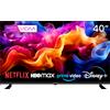 Kiano Elegance 40' Smart TV D-LED DVB-T2/S2 con Vidaa