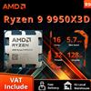 AMD Processore AMD Ryzen 9 9950X3D per Gaming, 16-Core 32-Thread, Offerta Speciale, 5.7GHz, Cache 144MB, TDP 170W, R9 9950x3d Socket AM5