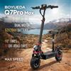 BOYUEDA Monopattino Elettrico BOYUEDA Q7Pro Max, 3200W Doppio Motore, Batteria 52V28AH, Attivazione NFC, Controllo App, Pneumatici Silenziosi
