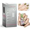 HALMAI Smalto Semipermante Cat Eye OneCoat con Magnete 5 in 1 per Unghie (Base, Colore, Ricostruzione, Rinforzante, Top Coat) -Regalo per Unghie Fai da Te, Ideale per Principianti & Casa (Verde)