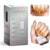 HALMAI Smalto Semipermante Cat Eye OneCoat con Magnete 5 in 1 per Unghie (Base, Colore, Ricostruzione, Rinforzante, Top Coat) -Regalo per Unghie Fai da Te, Ideale per Principianti & Casa (Dorato)