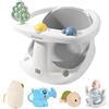 Bebamour Baby Bath Seat 6 mesi+ Bambino Antiscivolo Vasca da bagno per bambini con giocattoli, Baby Water Potty