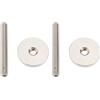 Briny River 2 Pezzi Di Perni Per Ponti Tune-o-matic M4 E Rotelline Compatibile Con ABR-1 Nickel