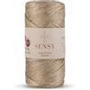 S SENSY Sensy Premium - Corda in poliestere glitterata, 2 mm, 251 m, 90% polipropilene, 10% poliestere, macramè, 2 mm, filo per uncinetto, corda per macramè, filo per uncinetto, regalo per maglieria