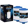 POOLPURE Filtro Spa 6CH-940 sostituisce PWW50P3 (Filettatura Grossa 1 1/2), 817-0050, Filbur FC-0359, 25252, 03FIL1400, Skimmer ad Accesso Frontale per Vie d'Acqua, Filtro filettato SAE a Vite