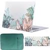FFBOFFC Custodia per MacBook Air 13,6 Pollici 2025 2024 2023 2022 Modello A2681 A3113 A3240 M4 M3 M2 Liquid Retina Display, Plastica Case Rigida Protettiva & Copritastiera & Borsa, 1439 Fiori