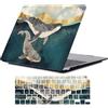FFBOFFC Custodia Compatibile con MacBook Pro 16 Pollici 2020 2019 Rilascio Modello A2141 con Touch Bar Touch ID, Plastica Protettiva Custodia Rigida Copertura & Tastiera Cover, Stampato Balena