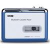 Jectse Lettore di Cassette Bluetooth, Lettore di Cassette USB DC 5V con Inversione Automatica, Lettore di Cassette Tascabile Stereo con Cuffie, Manopola del Volume