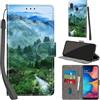 PHINIENLAND Cover per Samsung Galaxy A20e / A10e Case PU Pelle Custodia [Kickstand] [Chiusura magnetica] [Slot per Schede], Portafoglio Flip Custodia per Samsung A20e,Foresta