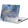 FFBOFFC Custodia Compatibile con MacBook Pro 16 Pollici 2020 2019 Rilascio Modello A2141 con Touch Bar Touch ID, Plastica Protettiva Custodia Rigida Cover Copertura, Marmo Blu