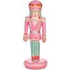 FUNBOY Schiaccianoci gonfiabile rosa, altezza 1,5 m, decorazione natalizia per interni ed esterni, decorazione natalizia oversize