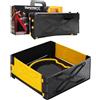 BGOVTAPO Arena Pieghevole X con Maniglia, Stadio da Battaglia Giallo Compatibile con X Gyro Tops e Lanciatore. Gioco da Viaggio per Bambini da 6 anni