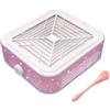 CGBE Aspirapolvere per Unghie, Aspirapolvere per Unghie da 120W con 2 filtri Potente Aspirapolvere Professionale per Unghie e Aspirapolvere per la casa. (Pink Rhinestones, WL007)
