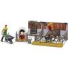 Bruder Brother Bworld Kuh e Klberstall con agricoltore (62611)