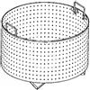Colapasta 1 settore per pentola 50 litri - fori diametro 5 mm