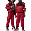 Nike Jordan Tuta da Ragazzi Acetata Piece Windbreaker Piping Rossa