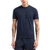 EA7 T-Shirt da Uomo Girocollo Visibility Regular in Cotone Blu