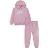 Nike - Tuta Bambina Club French Terry, Rosa