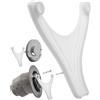 Your Day Mate Scarico della condensa per Il Riscaldamento di Caravan, 1 Pezzo, Compatibile con TRUMA Parte del Camino ZR80, Distanza tra i Fori 96 mm, in Bianco