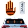 Woeau Luce a LED con telecomando per dito medio, per auto e strada, display illuminato per veicoli