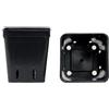 Vasi quadrati colore nero 6x6x7 cm (n.10 pezzi), ditta Arca