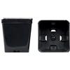 Vasi quadrati colore nero 8x8x9 cm (n.950 pezzi), ditta Arca