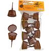 Porta concime Giapponese, contenitore con cappuccio apribile in plastica per bonsai 45 mm, 10 pezzi