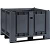 Cargopallet 700 PLUS grigio industriale con 3 travette, 1200x1000xh830