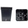 Vasi quadrati colore nero 5x5x6 cm (n.2700 pezzi), ditta Bamaplast