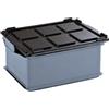 ZZZ Contenitore in plastica Delta 20 grigio industriale, 447x310xh200