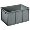Contenitore in plastica Delta Mec 60 lt grigio con fondo pieno, 600x400xh320
