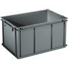 Contenitore in plastica Delta Mec 60 lt grigio con fondo rinforzato, 600x400xh320