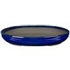 Vaso per bonsai Giapponese Morrisan ovale in gres smaltato blu 38,5x29,5x5 cm - B00-15b