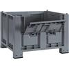 Cargopallet 700 PLUS grigio ATX con sportello e piedi, 1200x1000xh830