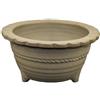 Vaso per bonsai Giapponese Morrisan rotondo in gres 10,5x10,5x6 cm - B04-12b