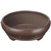 ZZZ Vaso per bonsai rotondo in gres 13x13x3,5 cm - B114f